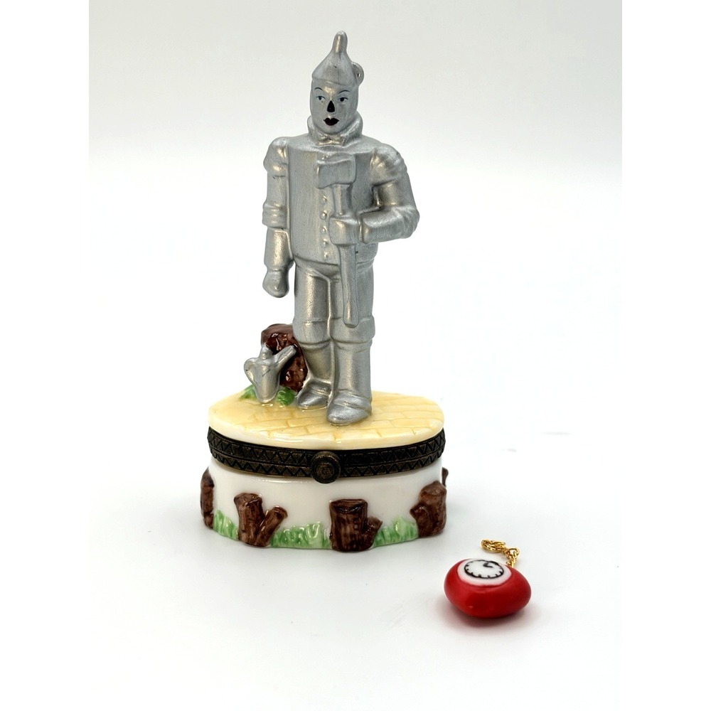 Wizard Of Oz The Tin Man Porcelain Hinged Trinket Box 1998 Midwest Cannon Falls